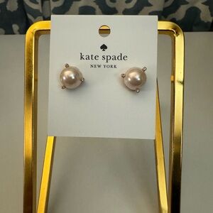 NWT Kate Spade Rise And Shine Pearl Studs - Blush Multi